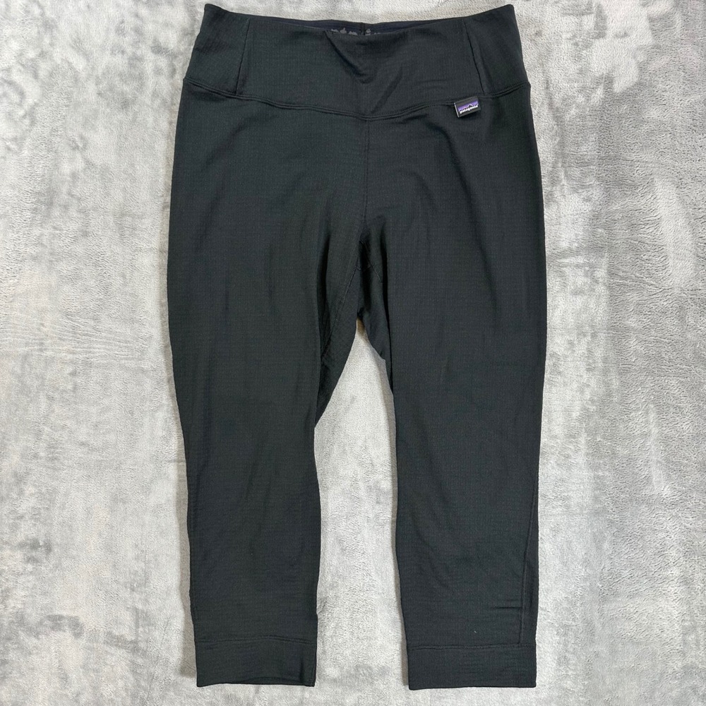 Patagonia Capilene Thermal Weight Polartec Baselayer Pants Kids M Black
